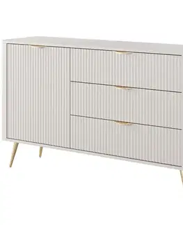 Komody do spálne Komoda Lante D 138 D3S beige