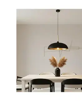 Svietidlá BRILAGI - Luster na lanku ABRAHAM 1xE27/60W/230V pr. 45 cm čierna BG72382