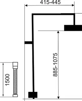 Kúpeľňové batérie NOVASERVIS - Sprchová súprava ku sprchovej batérii s horným vývodom FLOW SET068,0