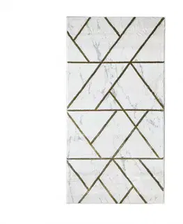 Moderné koberce Koberec Frisee Diamond 0,8/1,5 A0052 biela/zlatá