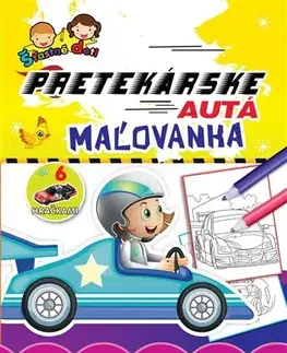 Pre deti a mládež - ostatné Maľovanka so 6 hračkami - Pretekárske autá