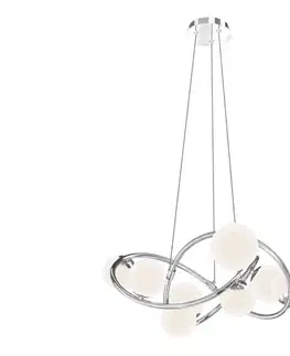 Svietidlá Wofi 7014-807 - LED Luster na lanku NANCY 8xG9/3,5W/230V lesklý chróm 7014-807
