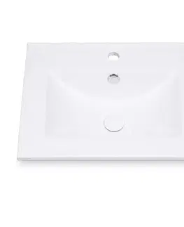 Umývadlá Elvisia Umývadlo MORA | biely lesk 60 cm