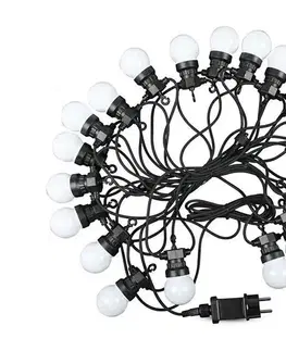 LED osvetlenie  LED Vonkajšia reťaz STRING 10m 20xLED/0,5W/230V IP44 6000K 217440