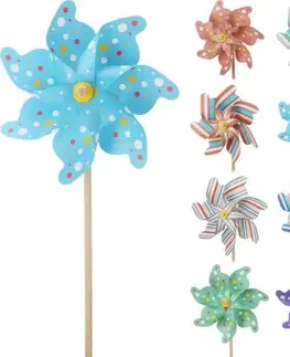 Záhradné lampy Kinekus Vrtuľka farebná 74cm, mix
