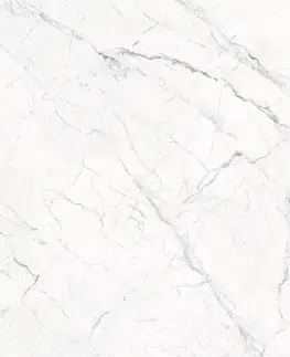 Jedálenské stoly DELIFE Jedálenský stôl Edge 200x100 cm keramika Laminam® Statuarietto biela stredová podstava kríž čierna