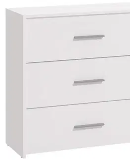 Komody do spálne Komoda Garona 3f Biely 11011946