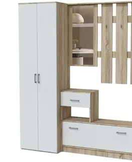 Predsieňový nábytok Predsieňový nábytok Cora sonoma/biela matná