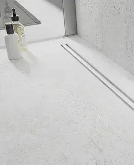Sprchovacie kúty MEXEN - Flat 360 Slim odtokový žľab otočný 120 cm biela 1241120