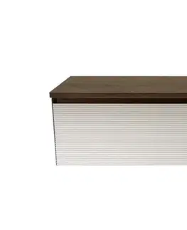 Kúpeľňový nábytok Koupelnová skříňka s krycí deskou Naturel Monza 119x30x45 cm ořech mat MONZA120WN MONZA120WN