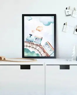 Obrazy do detskej izby Vláčik - obraz na stenu pre chlapcov