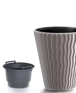 Kvetináče a truhlíky NABBI DBSP400 plastový kvetináč 39 cm mocca