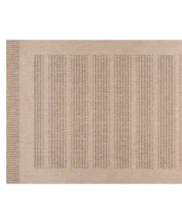 Koberce a koberčeky KONDELA Dawn Typ 2 terasový koberec 80x150 cm hnedobéžová / vzor