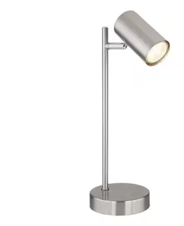 Lampy Globo 57910T - Stolná lampa ROBBY 1xGU10/5W/230V matný chróm 57910T