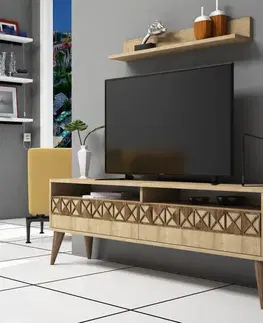 Obývacie steny TV skrinka / Obývacia stena Line - Oak