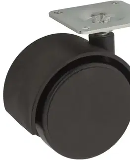 Príslušenstvo k nábytku Nábytkové koliesko 40 mm/25 kg s montážnou platničkou