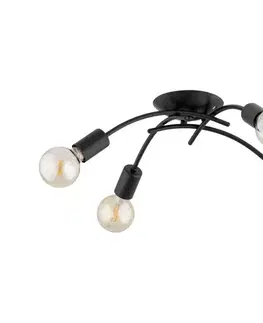 Svietidlá  Prisadený luster TORIZO 4xE27/15W/230V čierny 63424