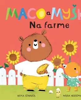 Leporelá, krabičky, puzzle knihy Maco a myška 3: Na farme - Nicola Edwards,Mária Nerádová,Ester Demjanová