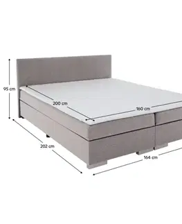 Boxspring Boxspringová posteľ ADRIANA 2 Tempo Kondela