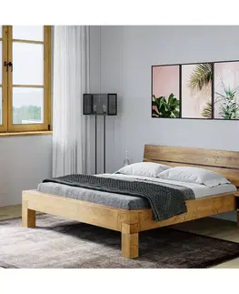 Spálne Dvojlôžko CURBY 180x200 masív vintage lak