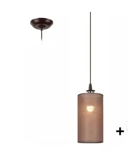 Svietidlá  LED Luster na lanku NOEL MINI 1xE27/60W/230V hnedá LM-1.164/BRĄZ