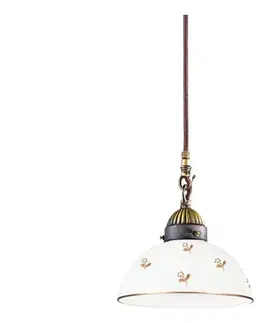 Svietidlá Kolarz 731.30.170 - Závesné svietidlo na lanku NONNA 1xE27/75W/230V priemer 20 cm kvetinový, ružové zlato 731.30.170