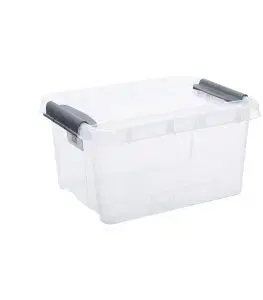 Boxy na skladovanie PLAST TEAM - Stohovateľný priehľadný PRO BOX 32L, umelá hmota