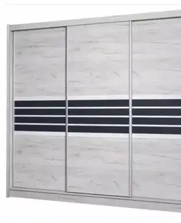 Šatníkové skrine Skriňa Turin Craft 250 cm