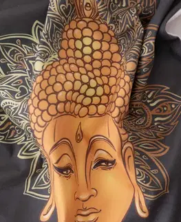 Dekoračné obliečky MKLozkoviny.sk Obliečka na vankúš mikroplyš 45 × 45 cm - Buddha 3-  -