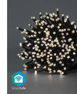 LED osvetlenie  WIFILX01W400-LED Vianočná reťaz 400xLED/8 funkcií 25m IP65 Wi-Fi Tuya teplá biela WIFILX01W400