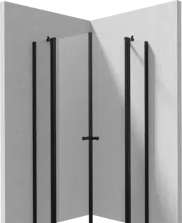 Sprchovacie kúty DEANTE/S - Sprchovací kút dvojité výklopné 100x80 KTSUN43P+KTSUN42P KERRIA/0564