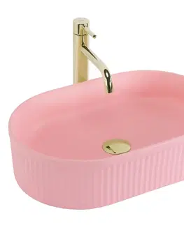 Umývadlá REA - Umývadlo na dosku Vanda Bubble Gum Matt 49x31 REA-U6376