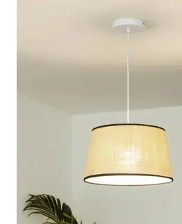 Svietidlá BRILAGI - LED luster na lanku CERIA 1xE27/40W/230V, priemer 35 cm, béžový EG300171+EG781083