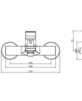 Kúpeľňové batérie INVENA - Vaňová batéria NERI čierna BW-01-004-L