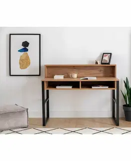 Konferenčné stolíky Pracovný stôl Kemo Walnut and Black