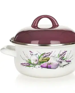 Hrnce Banquet LAVENDER smaltovaný kastrol 20 cm, pr. 20 cm