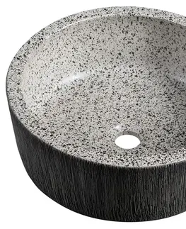 Umývadlá SAPHO - PRIORI keramické umývadlo na dosku, priemer 41cm, granit PI035