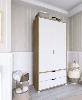 Šatňové skrine Šatníková skriňa 90 Cm 1600-015
