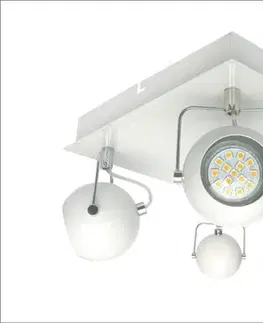 Stropná svetla Stropná lampa 4xGU10 TONY biela