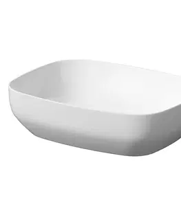 Umývadlá CERSANIT - Umývadlo na dosku LARGA Rectangular biela mat (50x38) K677-016