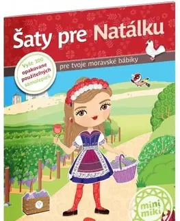 Nalepovačky, vystrihovačky, skladačky Šaty pre NATÁLKU - kniha samolepiek - Ema Potužníková,Lucie Jenčíková