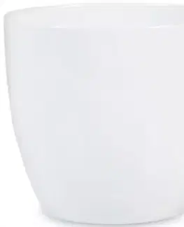 Záhrada Keramický obal na kvetináč Scheurich 920, ø16cm, farba biela