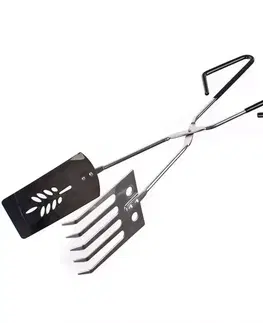 Príslušenstvo ku grilom Chrómované grilovacie kliešte, BBQ 38 cm