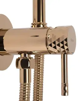 Kúpeľňové batérie REA - Podomietková bidetová batéria LUNGO LOOP Diamond Copper REA-B8971