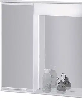 Kúpeľňový nábytok OLSEN SPA - Závesná skrinka so zrkadlom LUMIX II, III - Rozmery skriniek - 70 × 55 × 15 cm OLNPSE7055
