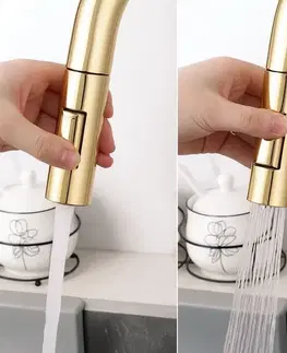 Kúpeľňové batérie REA - Kuchynská batéria Eco Fresh GOLD REA-B8989