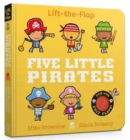 Leporelá, krabičky, puzzle knihy Five Little Pirates - Michael Brownlow,Simon Rickerty