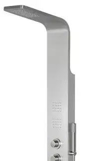 Sprchy a sprchové panely SAPHO - PRESTIGE sprchový panel s termostatickou batériou 200x1400, nerez mat WN337