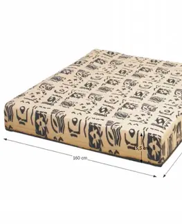 Matrace KONDELA Futon Arona pružinový matrac 160x200 cm pružiny / látka