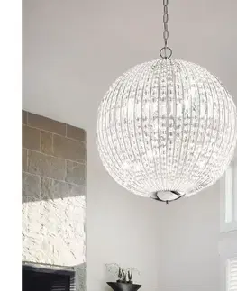 Svietidlá Ideal Lux - LED Krištáľový luster na reťazi LUXOR 6xG9/3W/230V pr. 40 cm číra 092911